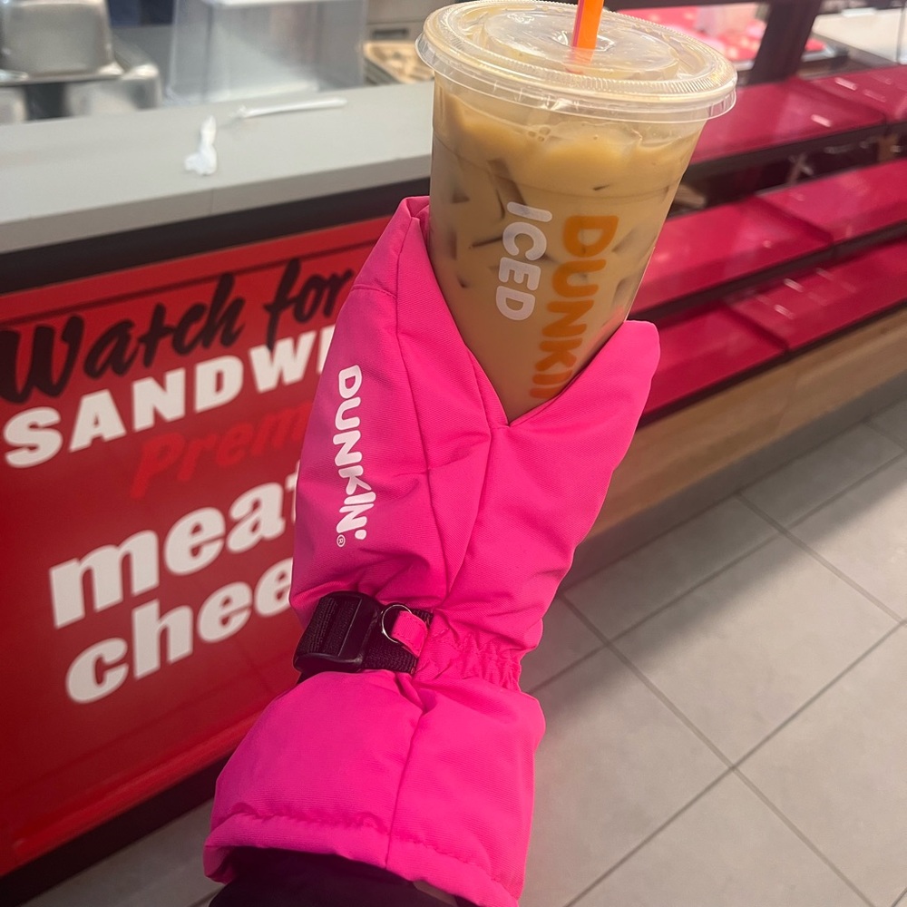 Pink Dunkin' left handed Glove